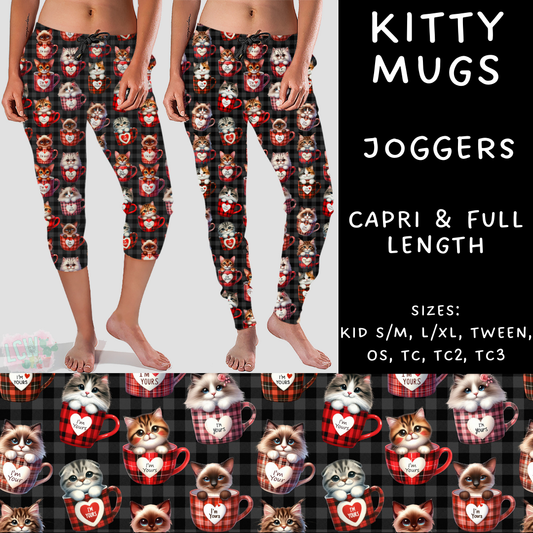 Batch #252 - Valentines Day - Closes 12/11 - ETA late Jan - Kitty Mugs Full and Capri Length Joggers