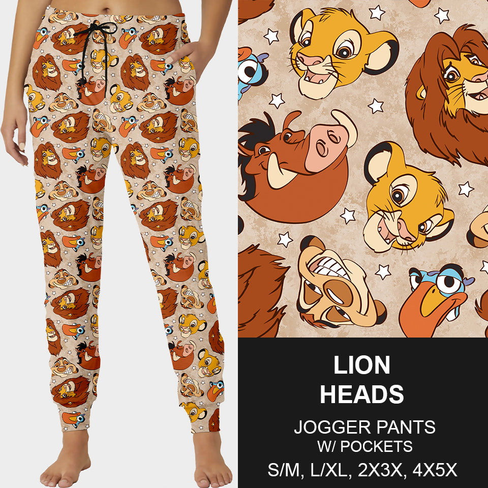 RTS - Lion Heads Joggers