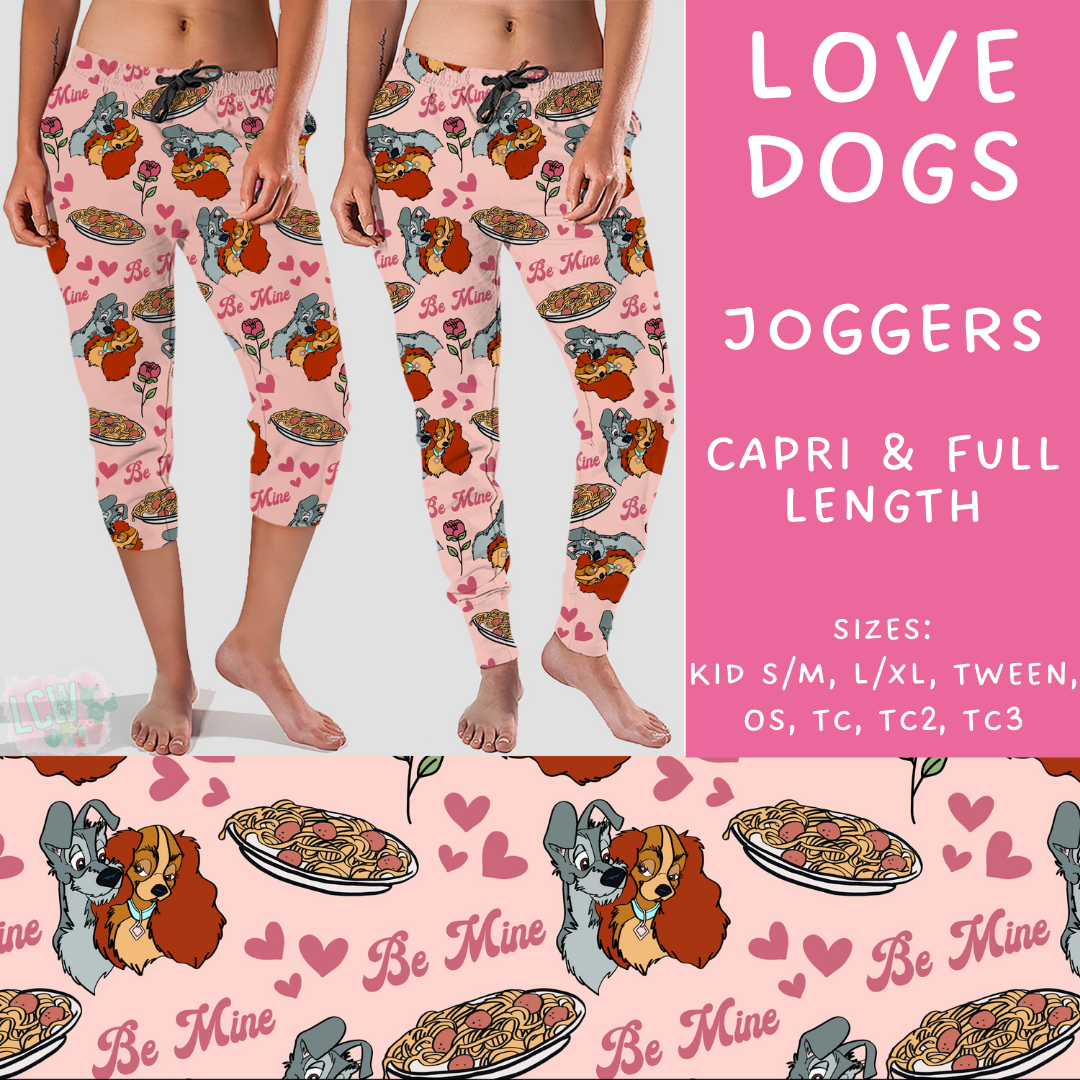 Batch #250 - Magical Valentine - Closes 12/9 - ETA late Jan - Love Dogs Full and Capri Length Joggers