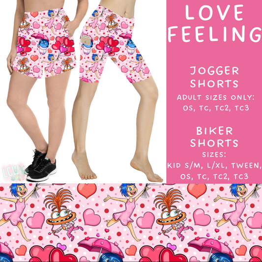 Batch #250 - Magical Valentine - Closes 12/9 - ETA late Jan - Love Feeling Biker & Jogger Shorts