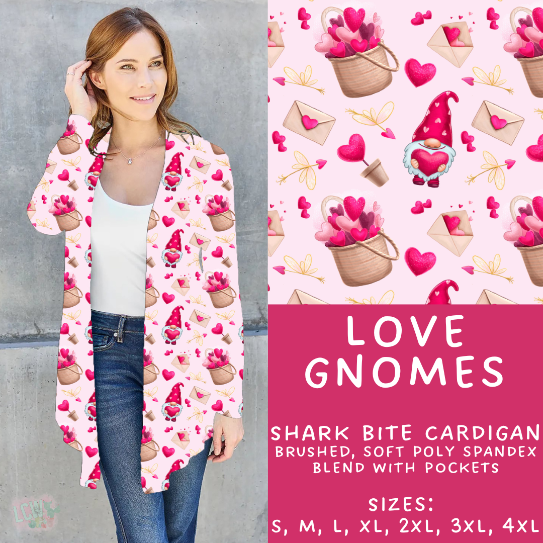 Batch #252 - Valentines Day - Closes 12/11 - ETA late Jan - Love Gnomes Cardigan