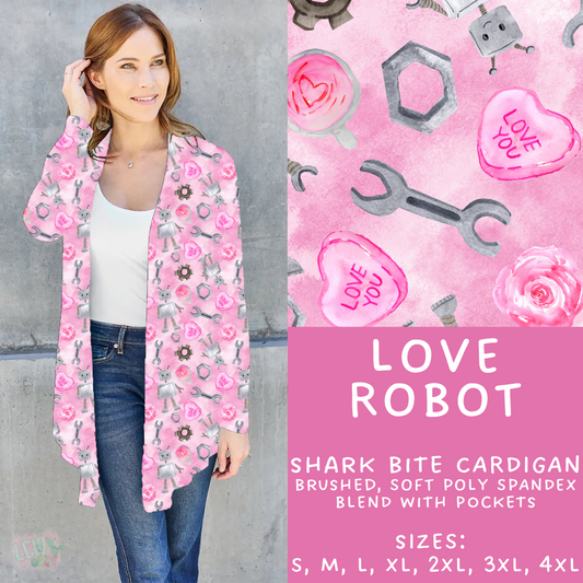 Batch #252 - Valentines Day - Closes 12/11 - ETA late Jan - Love Robot Cardigan