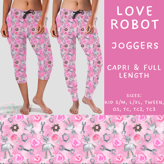 Batch #252 - Valentines Day - Closes 12/11 - ETA late Jan - Love Robot Full and Capri Length Joggers