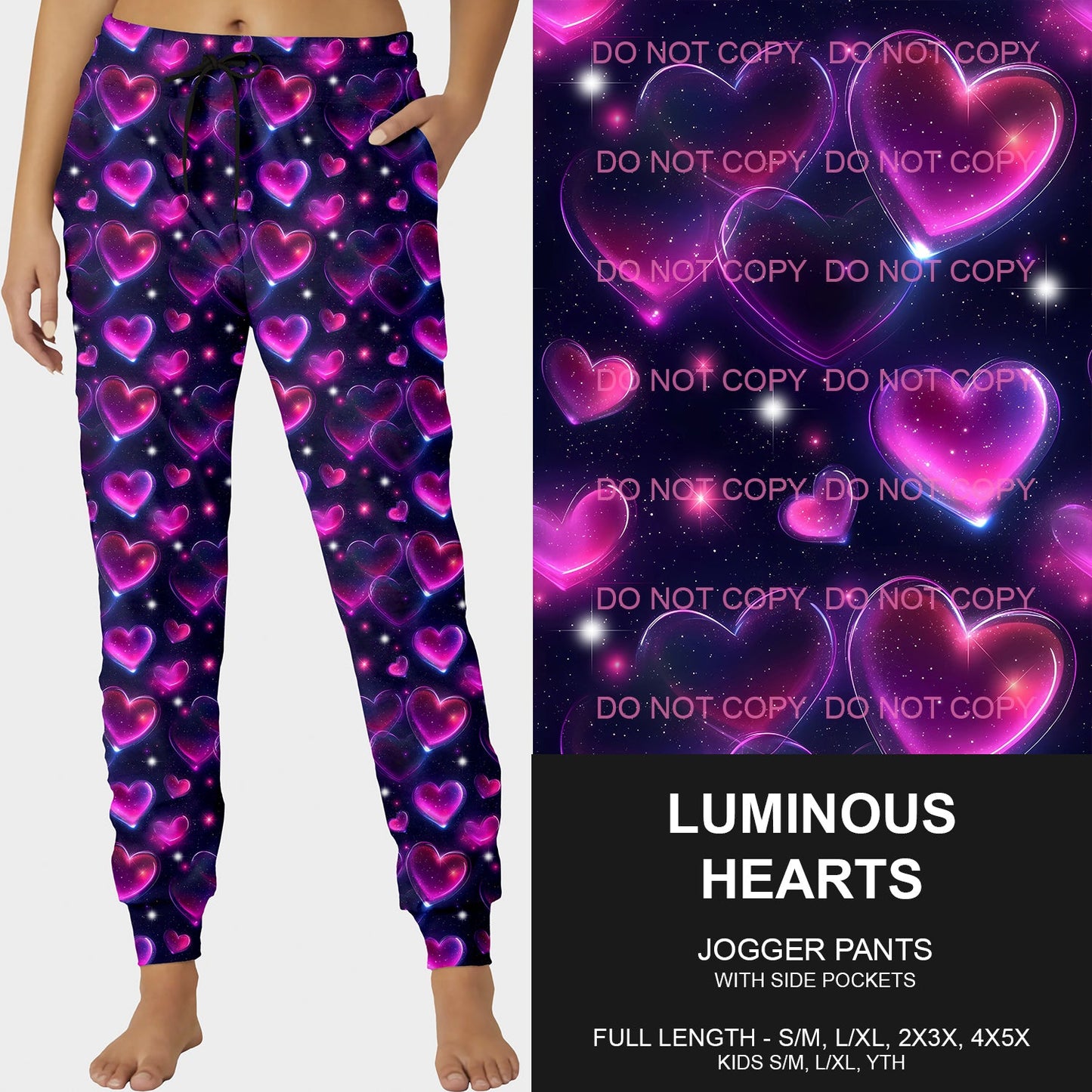 B197 - Preorder Luminous Hearts Joggers (Closes 12/01. ETA late Jan.)