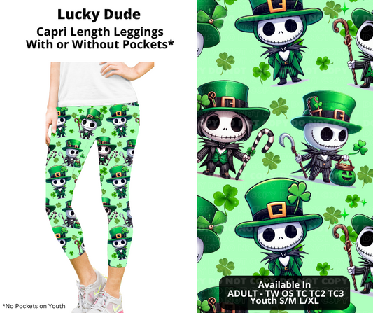 Preorder! Closes 12/11. ETA Feb. Lucky Dude Capri Leggings w/wo Pockets