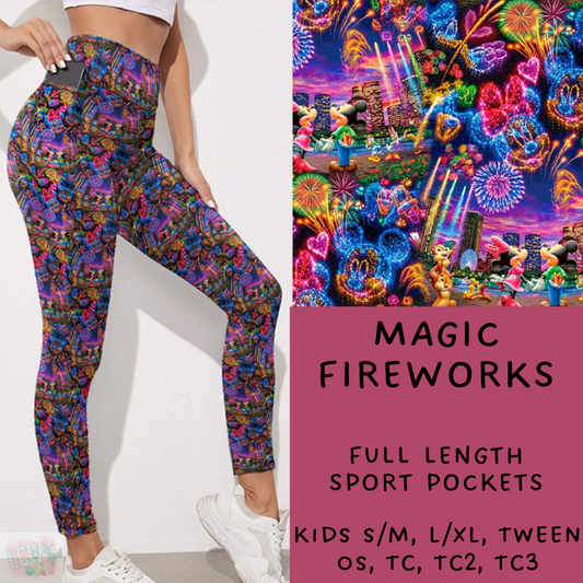 Ready To Ship - Magic Fireworks Leggings