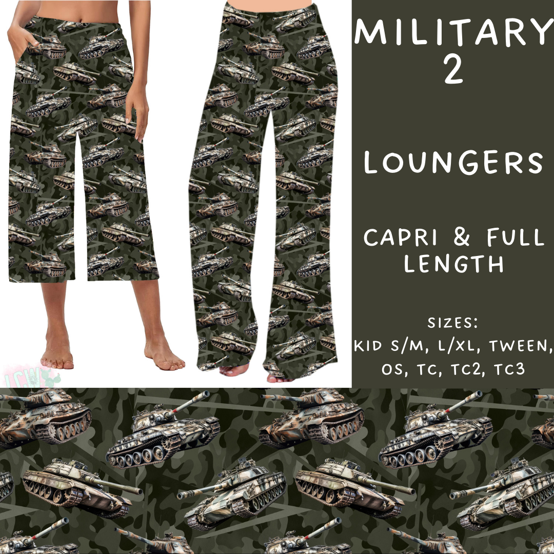 Batch #248 - Careers Collection - Closes 12/4 - ETA late Jan - Military 2 Capri and Full Length Loungers