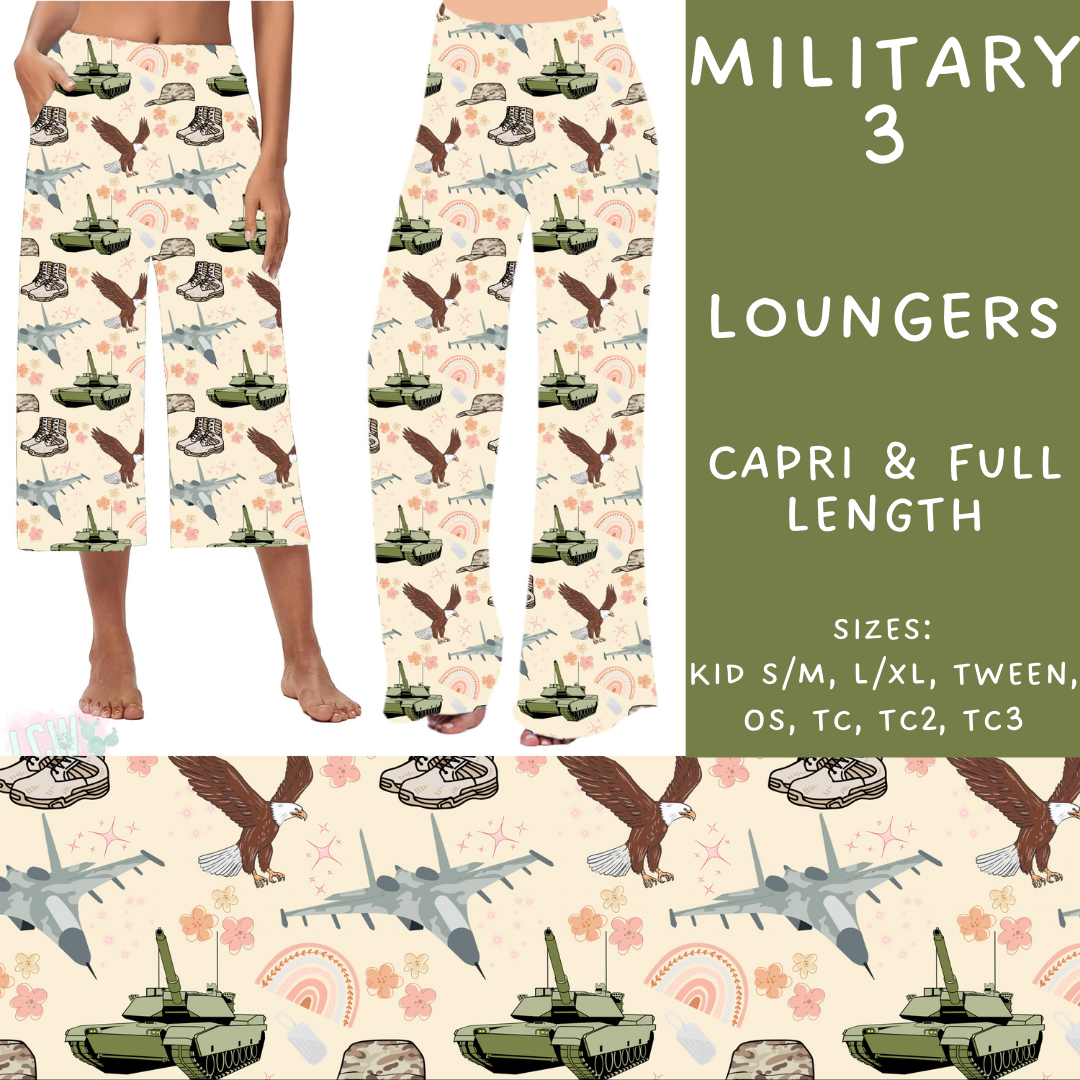 Batch #248 - Careers Collection - Closes 12/4 - ETA late Jan - Military 3 Capri and Full Length Loungers