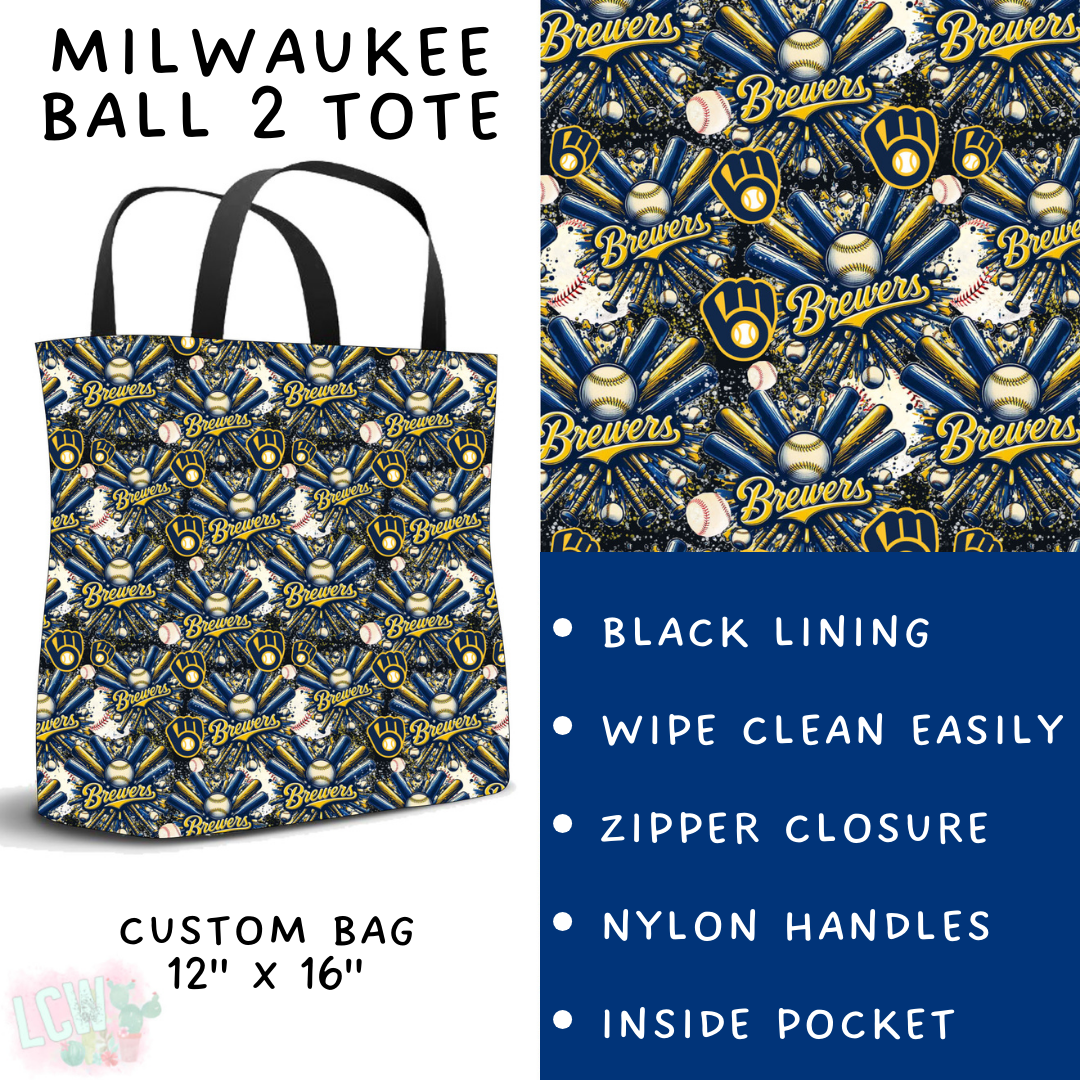 Ready To Ship - Milwaukee Ball 2 Tote