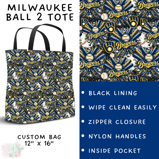 Ready To Ship - Milwaukee Ball 2 Tote