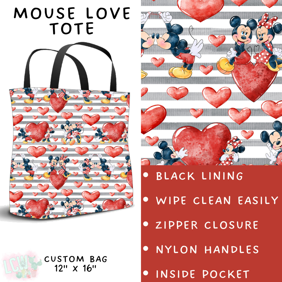 Batch #250 - Magical Valentine - Closes 12/9 - ETA late Jan - Mouse Love Tote