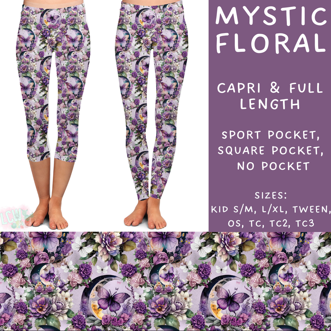 Batch #249 - October Request Run - Closes 12/6 - ETA late Jan - Mystic Floral Full and Capri Length Leggings