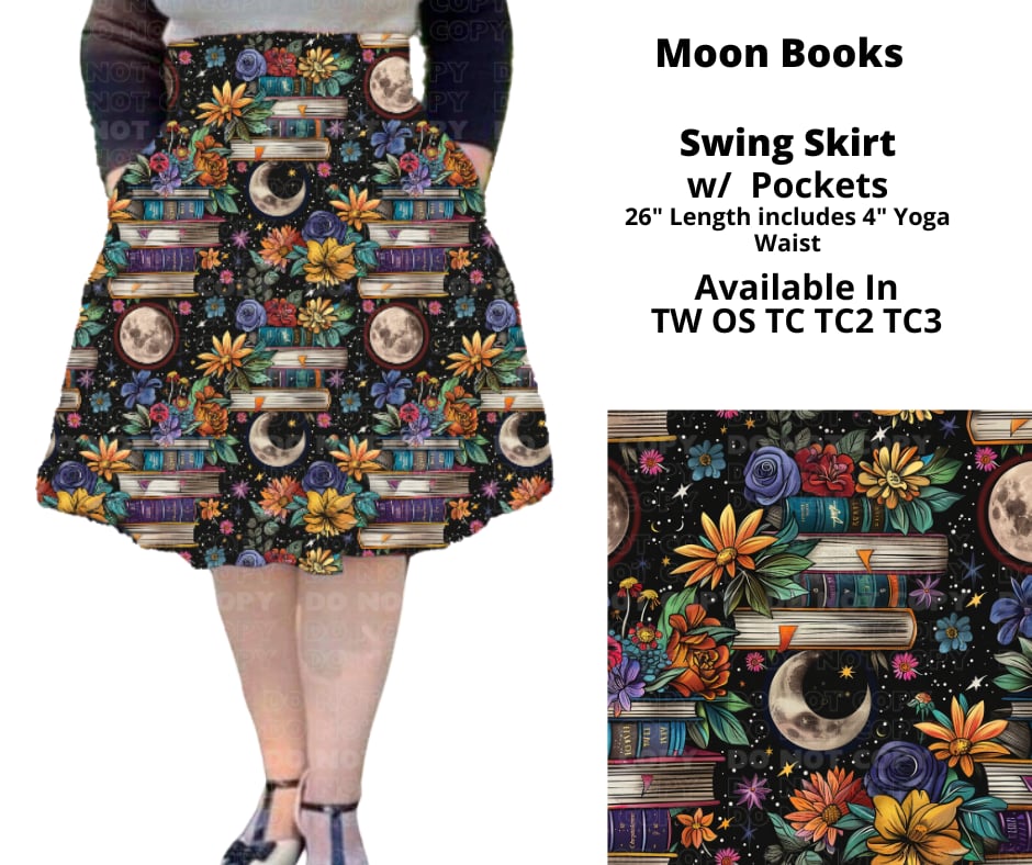 Moon Books Swing Skirt