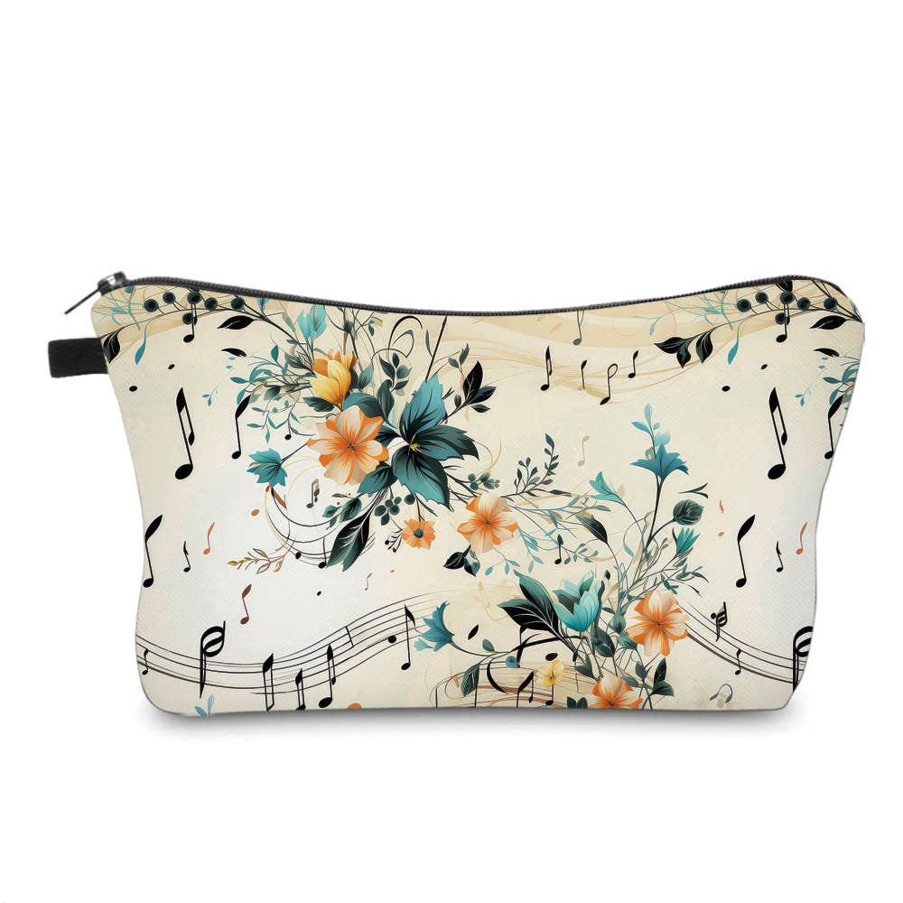 Pouch - Music Notes Floral - PREORDER