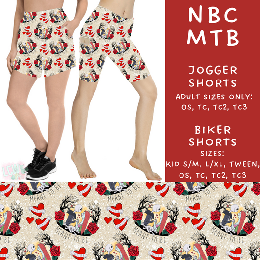 Batch #253 - Valentine Characters - Closes 12/13 - ETA mid/late Jan - NBC MTB Biker & Jogger Shorts