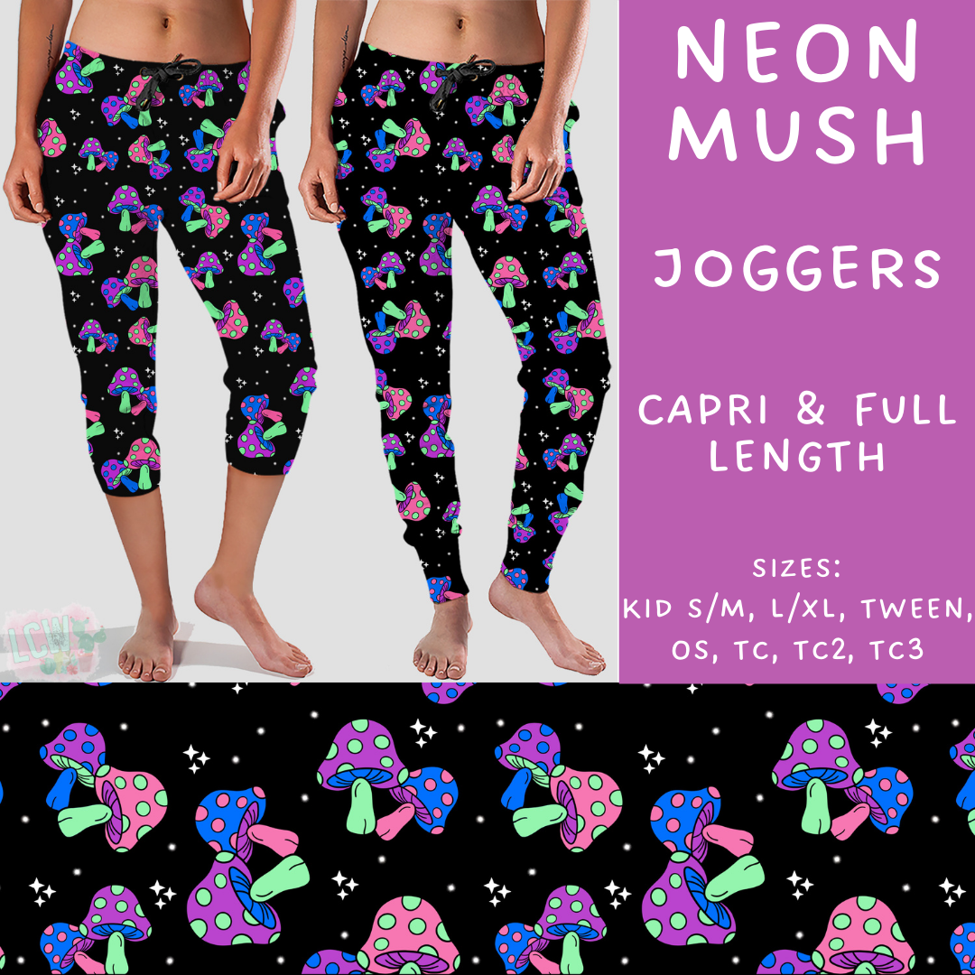 Batch #249 - October Request Run - Closes 12/6 - ETA late Jan - Neon Mush Full and Capri Length Joggers