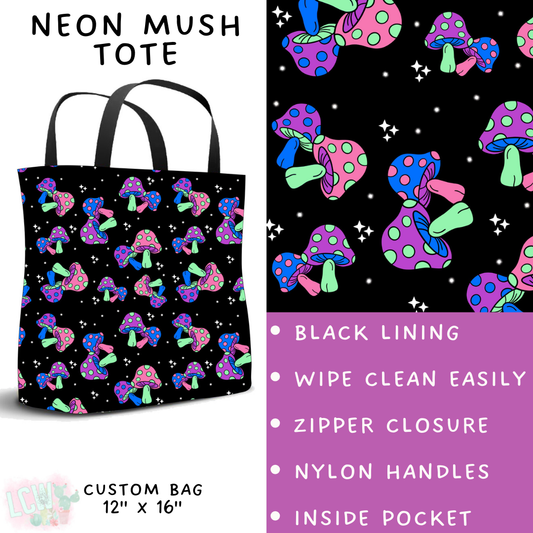 Batch #249 - October Request Run - Closes 12/6 - ETA late Jan - Neon Mush Tote