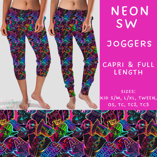 Batch #247 - Cool Characters 6 - Closes 12/2 - ETA late Jan - Neon SW Full and Capri Length Joggers