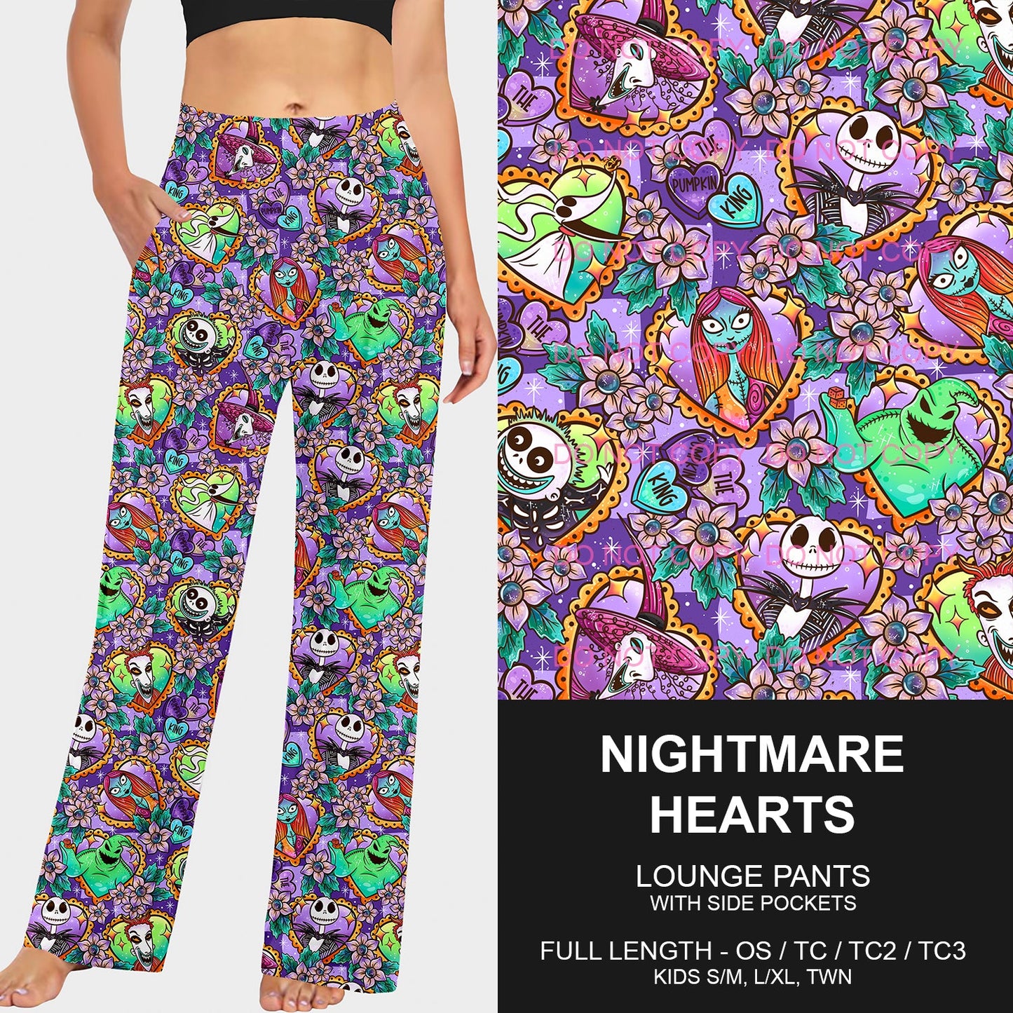 B197 - Preorder Nightmare Hearts Lounge Pants (Closes 12/01. ETA late Jan.)