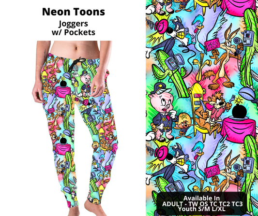 Preorder! Closes 12/2. ETA Feb. Neon Toons Joggers