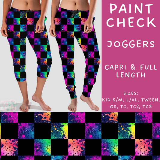 Batch #249 - October Request Run - Closes 12/6 - ETA late Jan - Paint Check Full and Capri Length Joggers