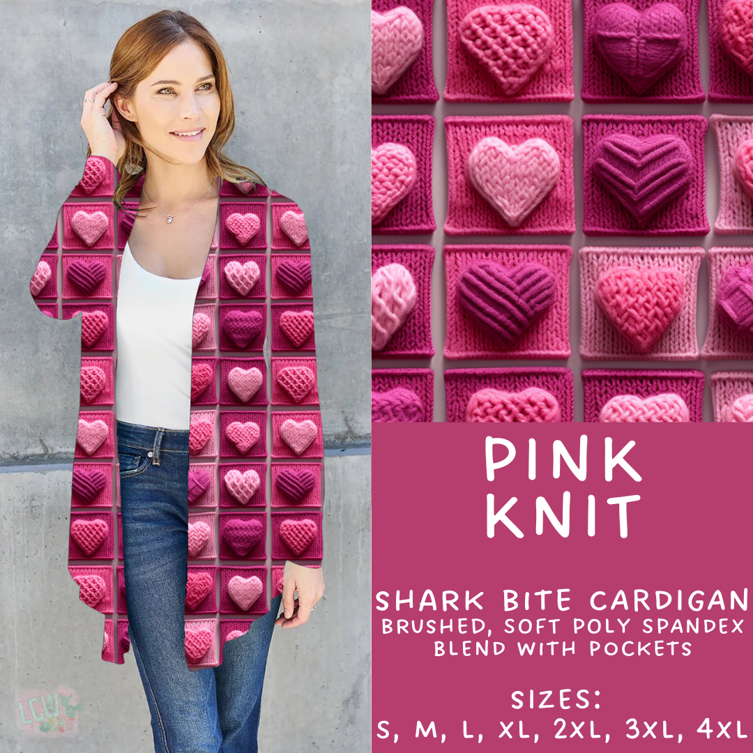 Batch #252 - Valentines Day - Closes 12/11 - ETA late Jan - Pink Knit Cardigan