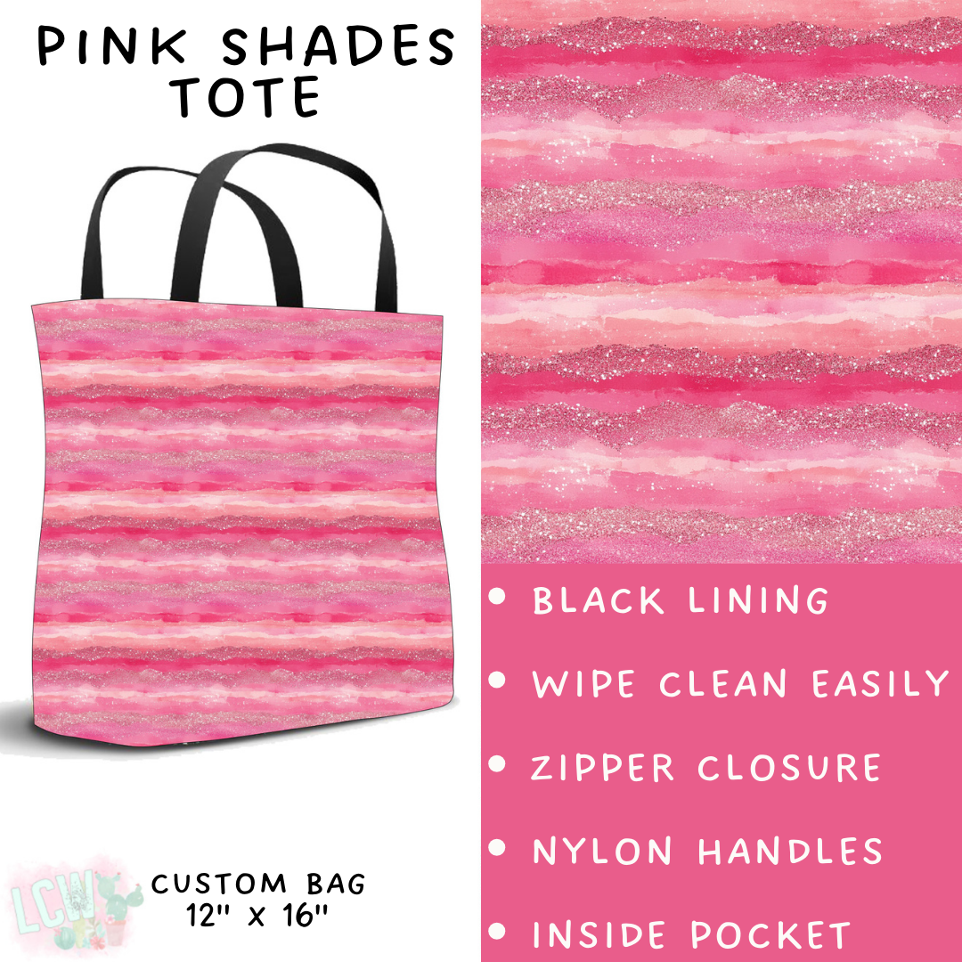 Batch #252 - Valentines Day - Closes 12/11 - ETA late Jan - Pink Shades Tote