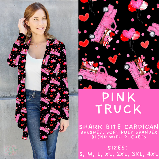 Batch #252 - Valentines Day - Closes 12/11 - ETA late Jan - Pink Truck Cardigan