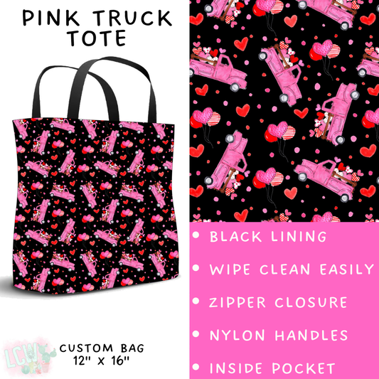 Batch #252 - Valentines Day - Closes 12/11 - ETA late Jan - Pink Truck Tote