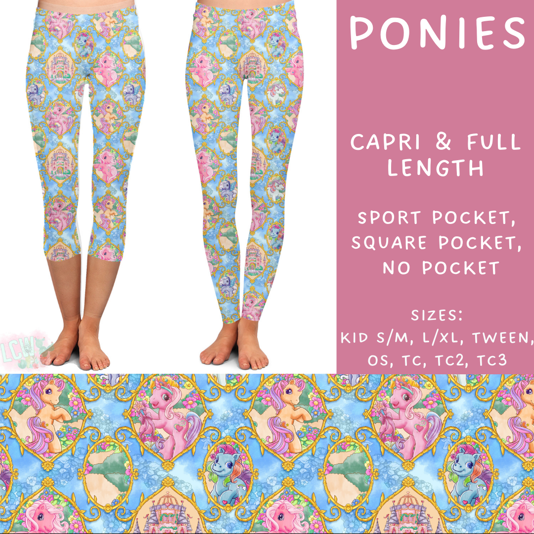 Batch #249 - October Request Run - Closes 12/6 - ETA late Jan - Ponies Full and Capri Length Leggings