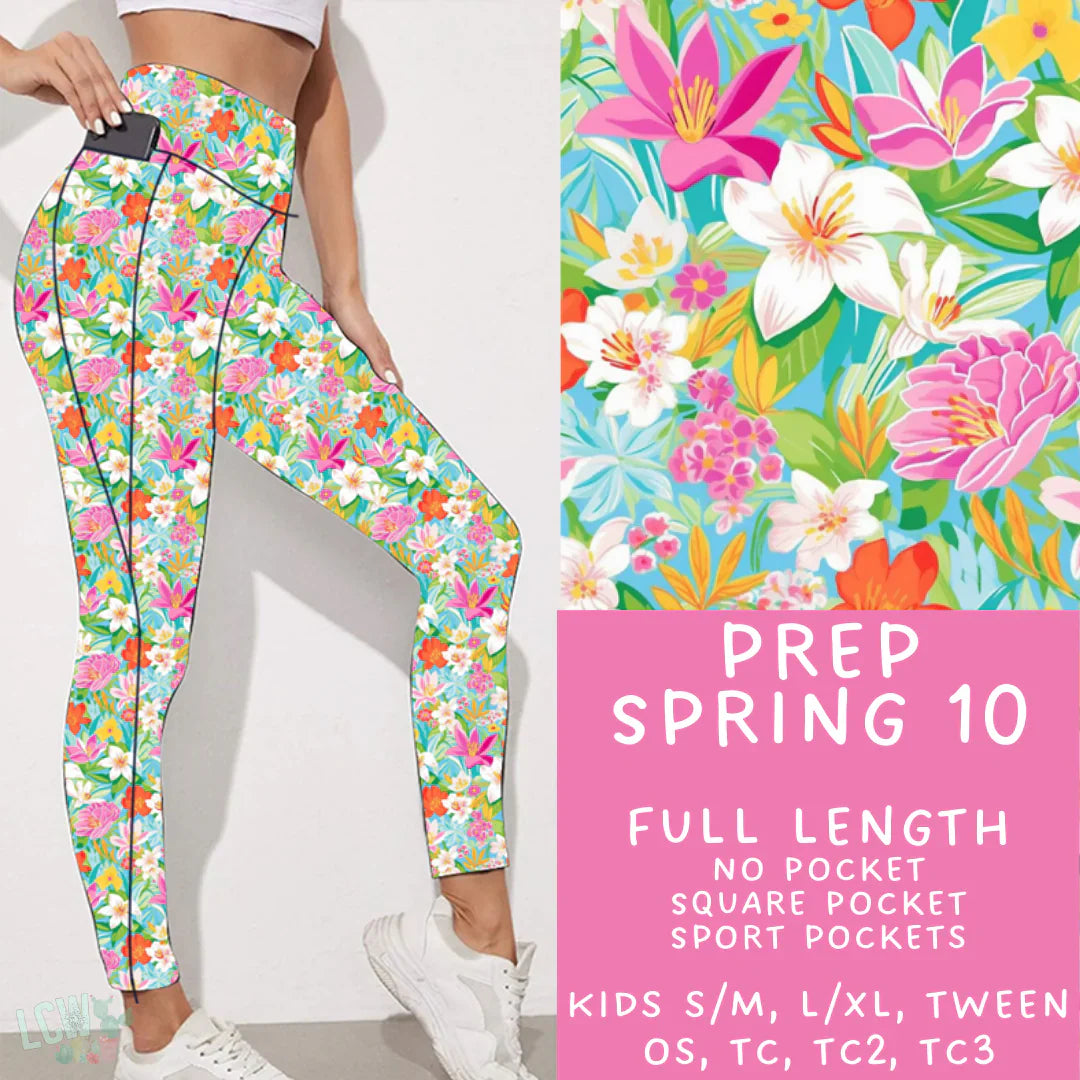 Ready To Ship - Preppy Spring 10 Leggings