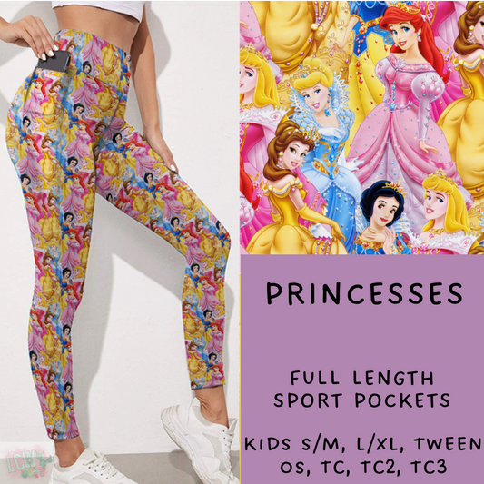 Ready To Ship - Princesses Leggings