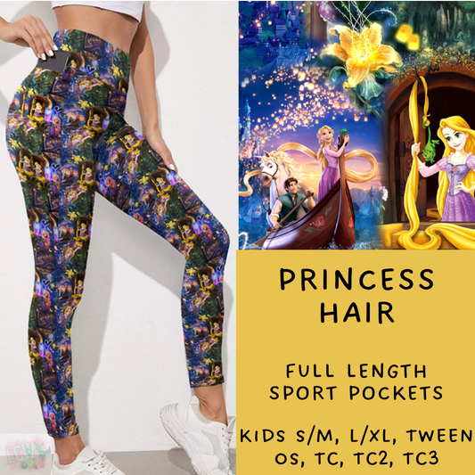 Ready To Ship - Princess Hair Leggings