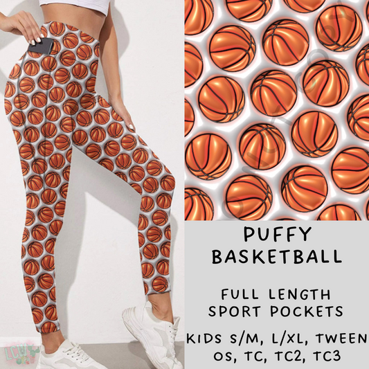 Ready To Ship - Puffy Basketball Leggings