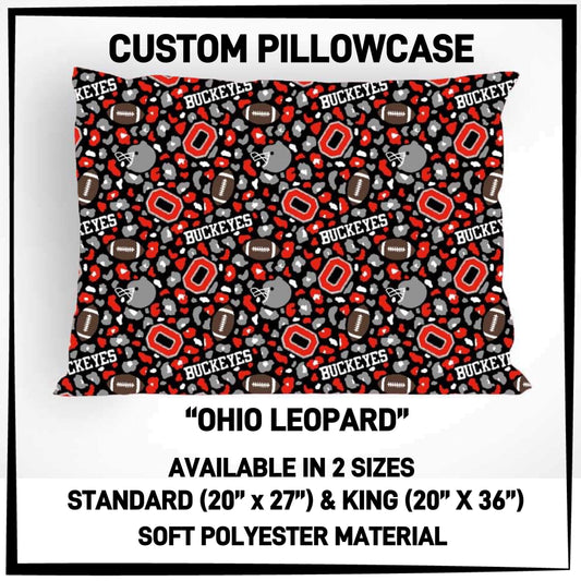 RTS - Ohio Leopard Pillowcase