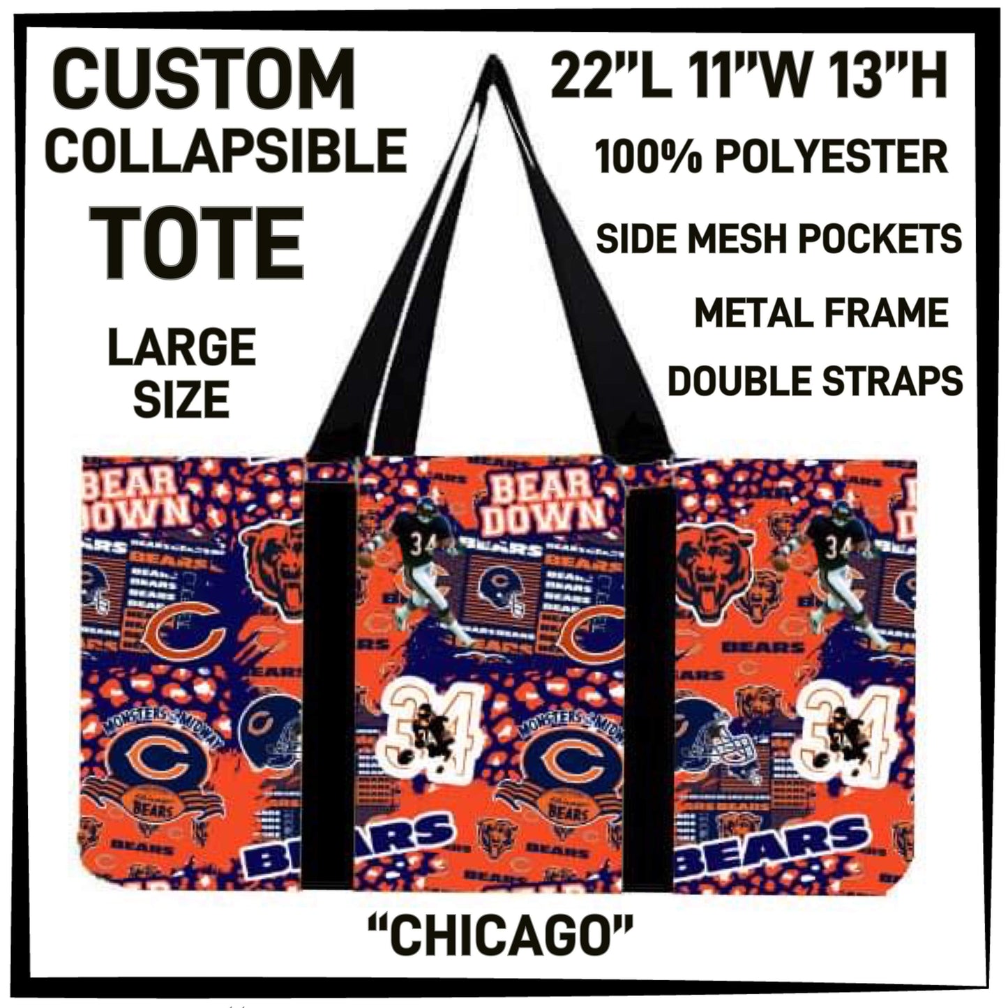 RTS - Chicago Collapsible Tote