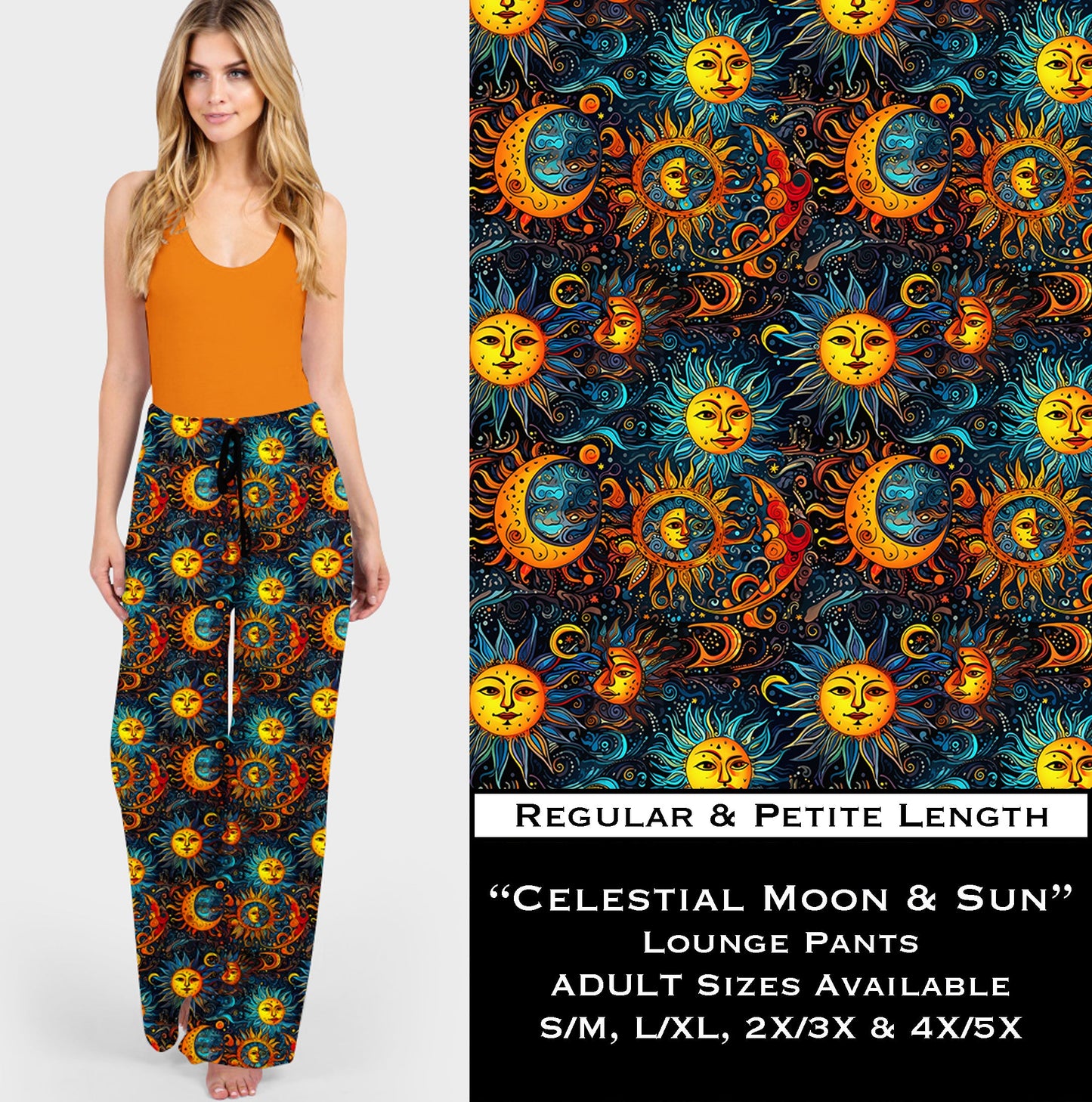 Celestial Moon & Sun Lounge Pants