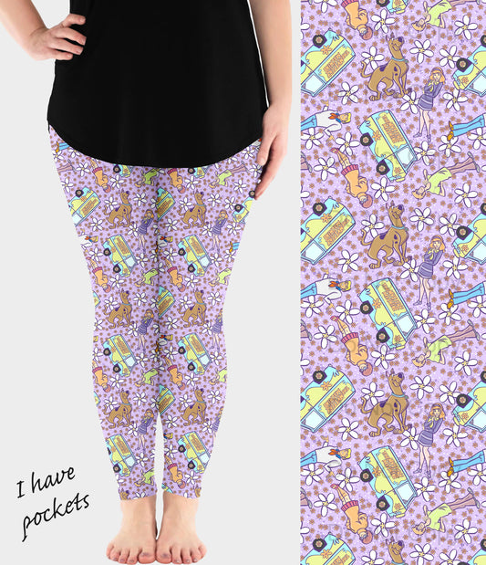 RTS - Purple Mystery Leggings w/ Pockets