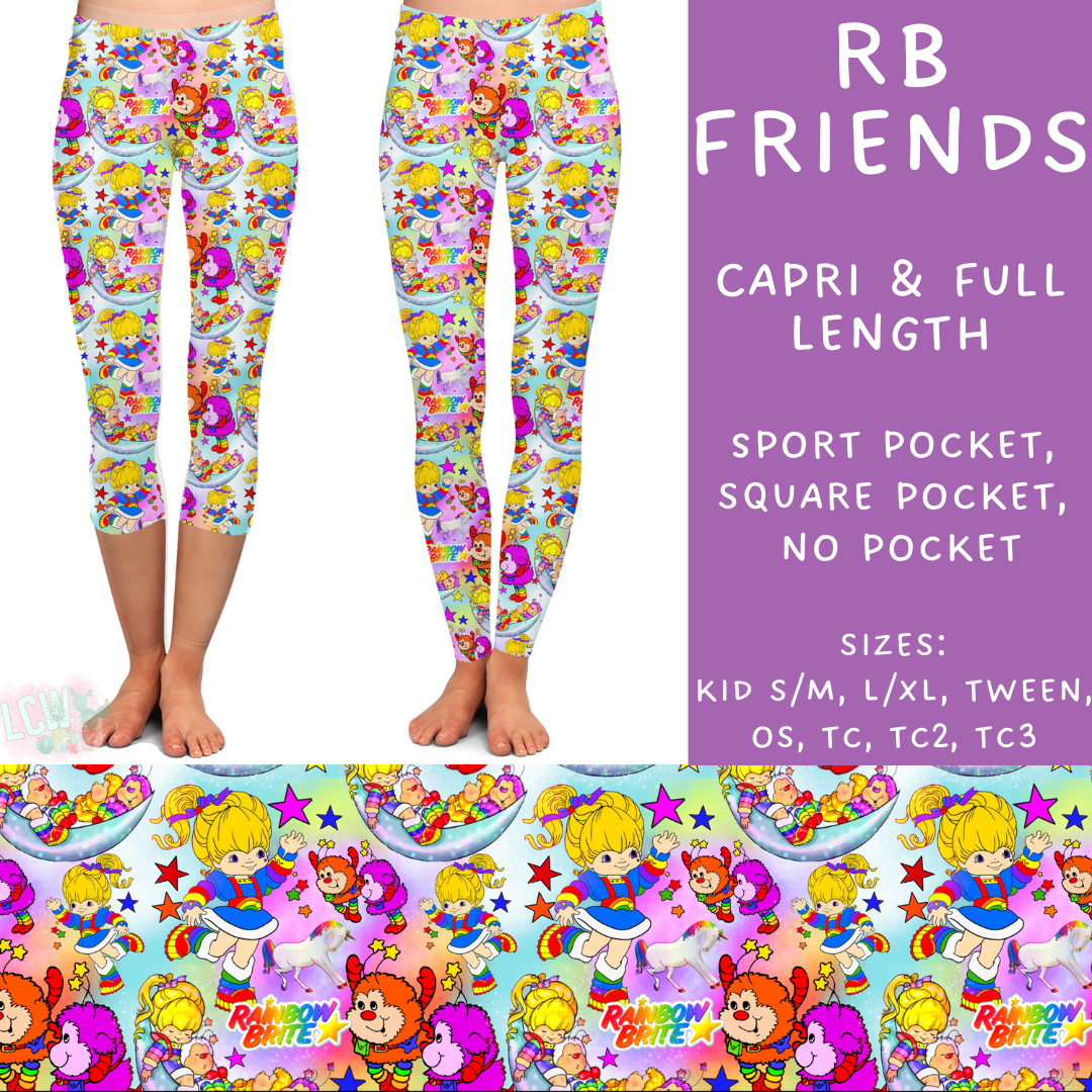 Batch #247 - Cool Characters 6 - Closes 12/2 - ETA late Jan - RB Friends Full and Capri Length Leggings