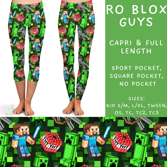 Batch #247 - Cool Characters 6 - Closes 12/2 - ETA late Jan - Ro Blox Guys Full and Capri Length Leggings