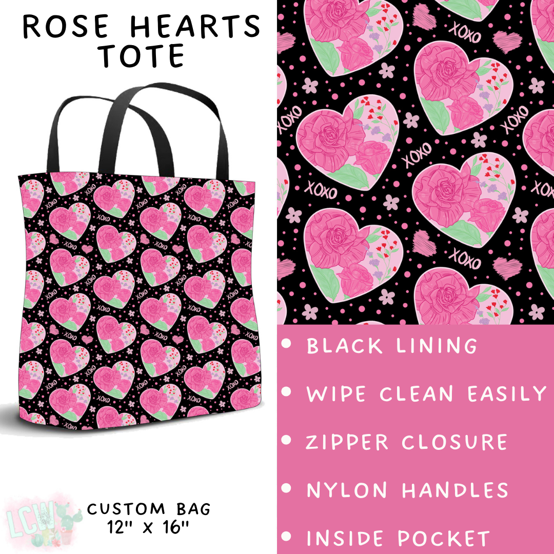 Batch #252 - Valentines Day - Closes 12/11 - ETA late Jan - Rose Hearts Tote