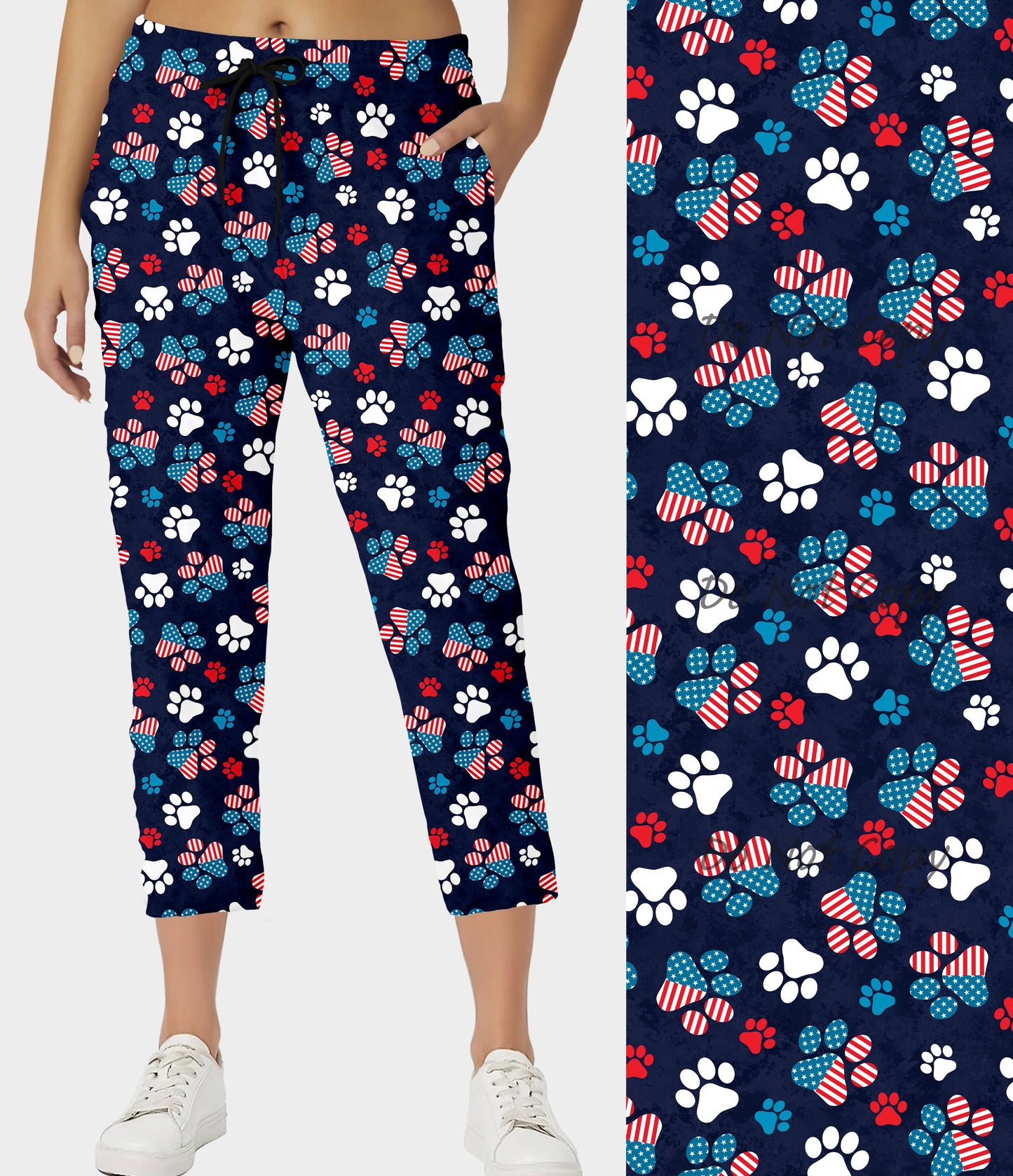 RTS - RWB Paws Capri Joggers