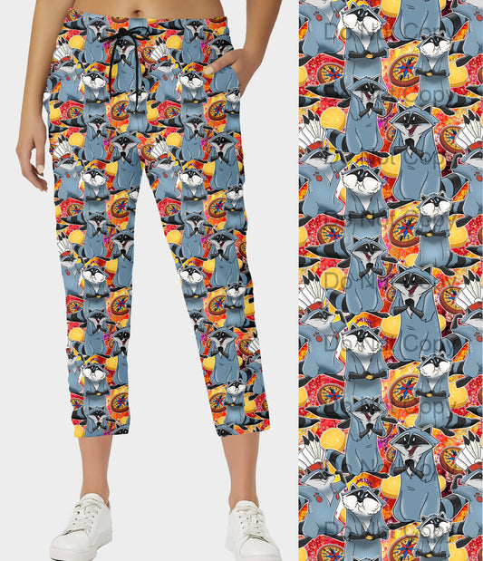 RTS - Raccoon Friend Capri Joggers