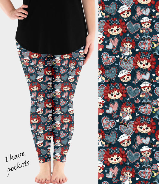 RTS - Rag Doll Leggings w/ Pockets