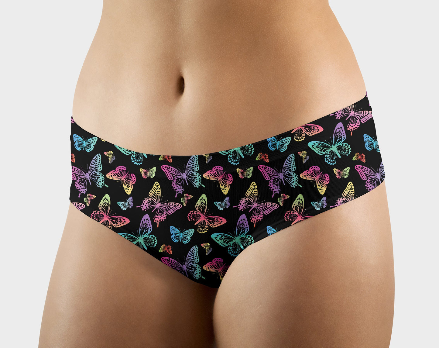 RTS - Rainbow Butterfly Hipster/High Waist Panties