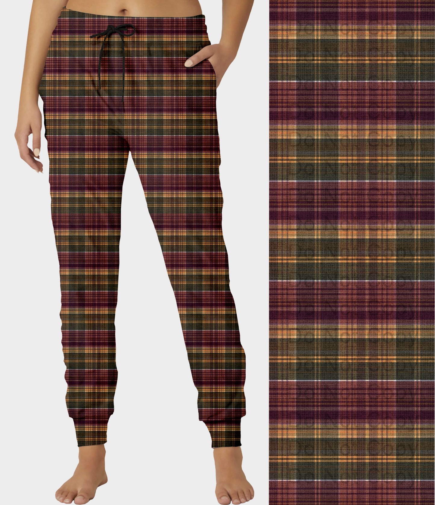 RTS - Rustic Autumn Plaid Joggers