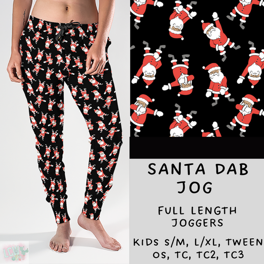 Ready To Ship - Christmas Lounge  - Santa Dab Joggers