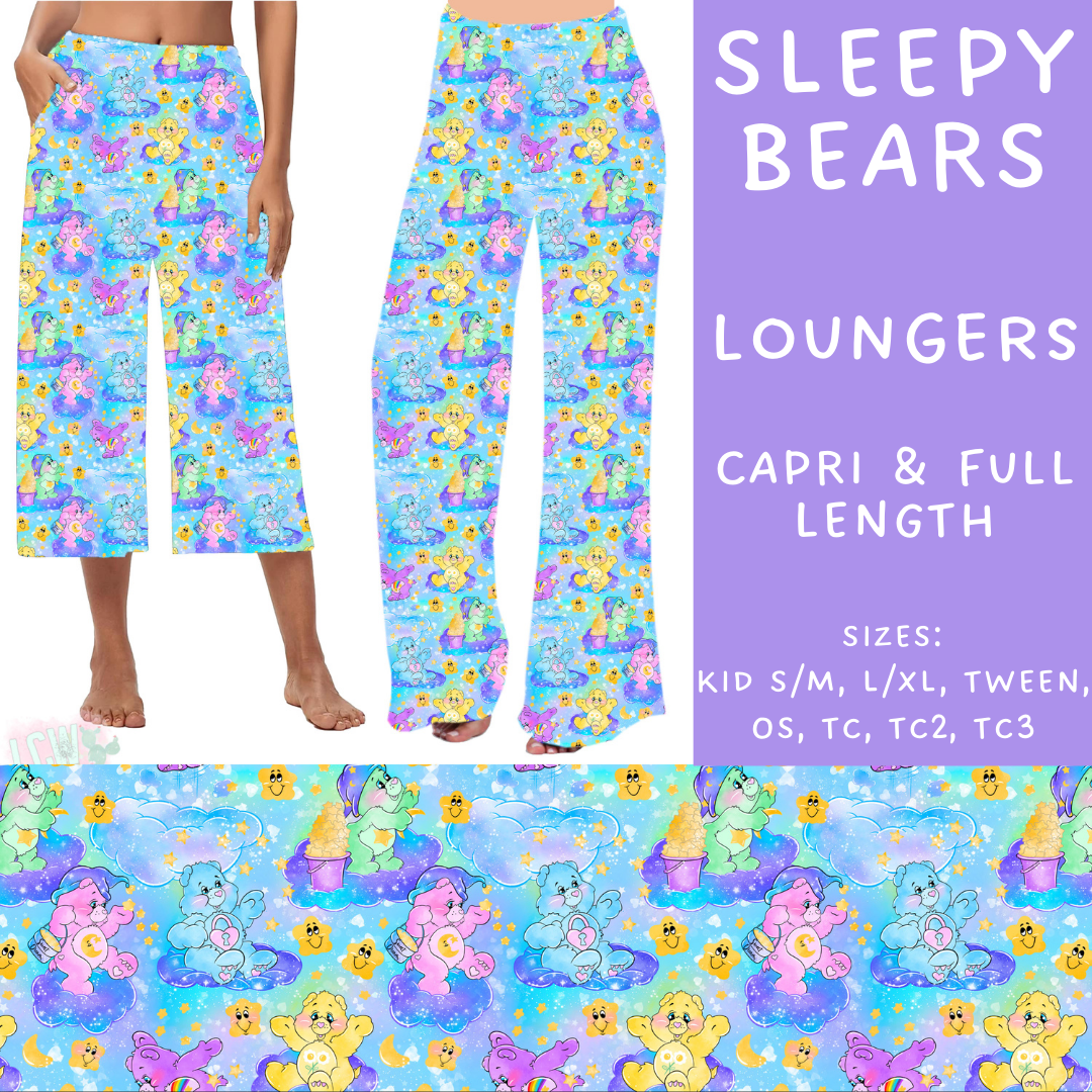 Batch #249 - October Request Run - Closes 12/6 - ETA late Jan - Sleepy Bears Capri and Full Length Loungers