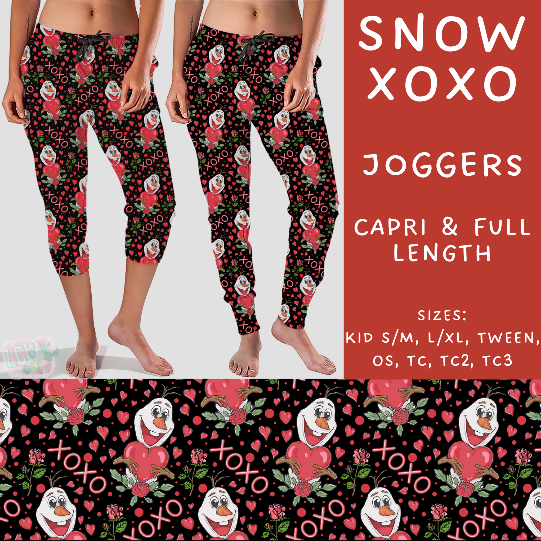 Batch #250 - Magical Valentine - Closes 12/9 - ETA late Jan - Snow XOXO Full and Capri Length Joggers