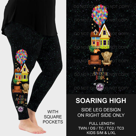 B198 - Preorder Soaring High Side Design Leggings w/ Pockets (Closes 12/08. ETA early Feb.)